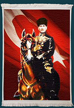 Atatürk Resimli Duvar Kilimi