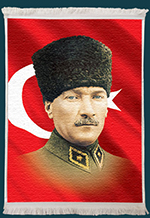 Atatürk Resimli Duvar Kilimi