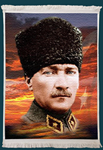 Atatürk Resimli Duvar Kilimi