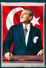 Atatürk Resimli Duvar Kilimi