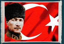 Atatürk Resimli Duvar Kilimi