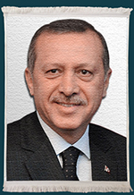 Recep Tayyip Erdoğan Resimli Kilim